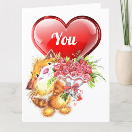 Tarjeta De Agradecimiento Big Card LOve y amistad