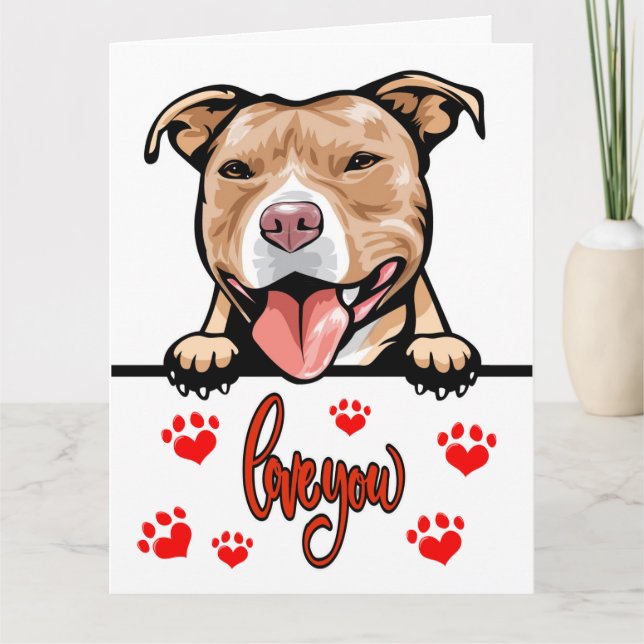 Tarjeta De Agradecimiento Big Card Puppy Love (Anverso)