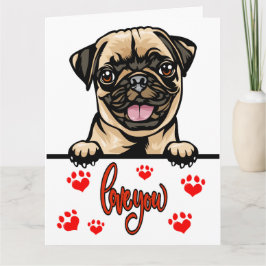 Tarjeta De Agradecimiento Big Card Puppy Love