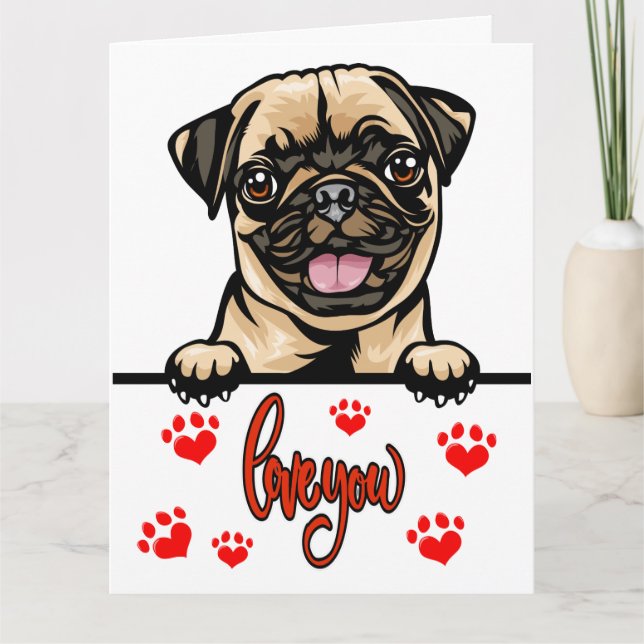 Tarjeta De Agradecimiento Big Card Puppy Love (Anverso)