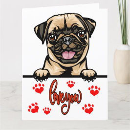 Tarjeta De Agradecimiento Big Card Puppy Love