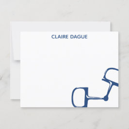 Tarjeta De Agradecimiento Big Dee Snaffle Bit Horse Notecard - Armada