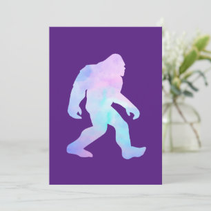Tarjeta De Agradecimiento Bigfoot acuarela     