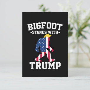 Tarjeta De Agradecimiento Bigfoot Apoya a Trump Elecciones 2024