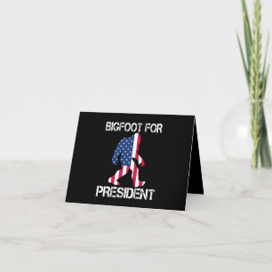 Tarjeta De Agradecimiento Bigfoot Para Presidente Bigfoot Divertido