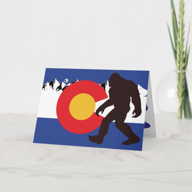 Tarjeta De Agradecimiento Bigfoot Santa Claus (Anverso)