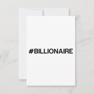 TARJETA DE AGRADECIMIENTO BILLONARIO