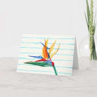Tarjeta De Agradecimiento Bird of Paradise Flower Card