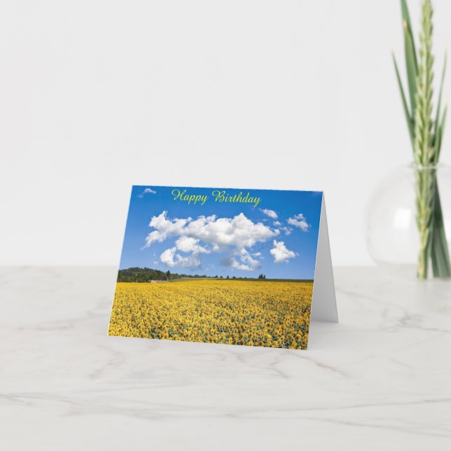 Tarjeta De Agradecimiento Birthday Card (Anverso)