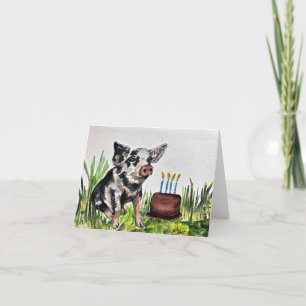 Tarjeta De Agradecimiento Birthday Piggie