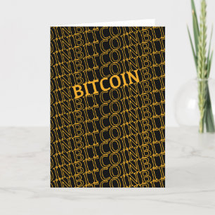 Tarjeta De Agradecimiento Bitcoin elegante - Btc crypto