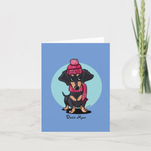 Tarjeta De Agradecimiento Black and Tan Dachshund