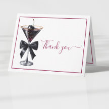 Black Bow Cherry Cocktail Martini