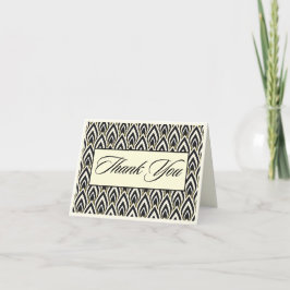 Tarjeta De Agradecimiento Black & White Thank You Cards