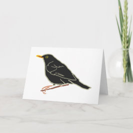 Tarjeta De Agradecimiento Blackbird