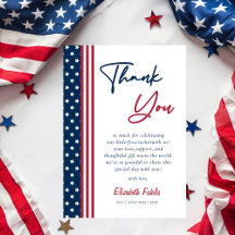 Blanco Rojo y Vencimiento 4 de Julio Baby Shower