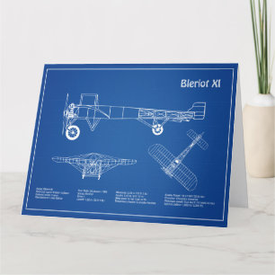Tarjeta De Agradecimiento Bleriot XI - Planes de Plano de Plano de Plano de