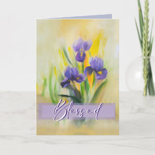 Tarjeta De Agradecimiento Blessed Iris