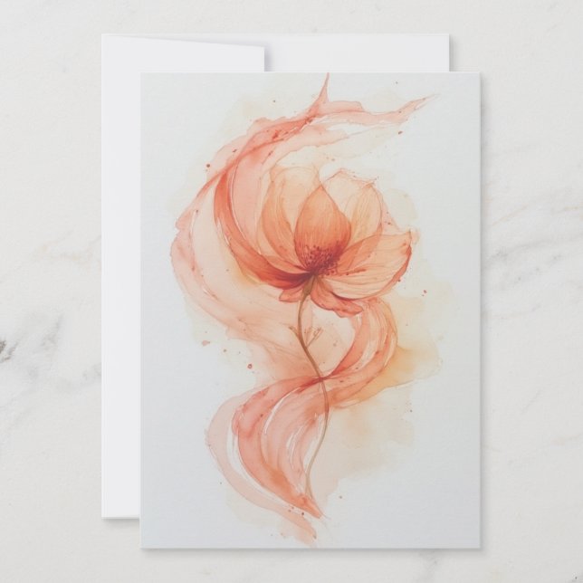 Tarjeta De Agradecimiento Bloom etéreo (Anverso)