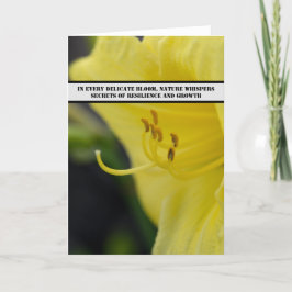Tarjeta De Agradecimiento Bloom radiante - Susurro de la naturaleza