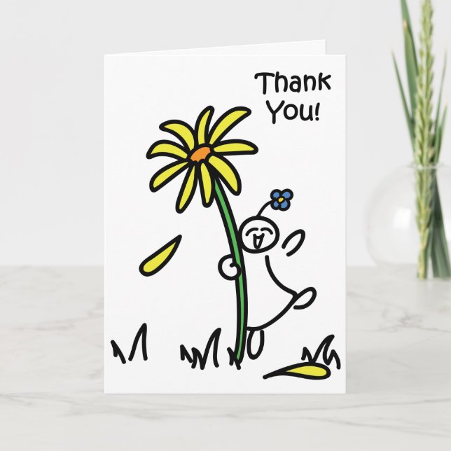 Tarjeta De Agradecimiento Bloomin impresionante le agradece (Anverso)