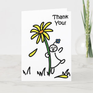 Tarjeta De Agradecimiento Bloomin impresionante le agradece