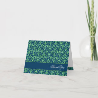 Tarjeta De Agradecimiento Blue Berry Cluster Gracias Notecard