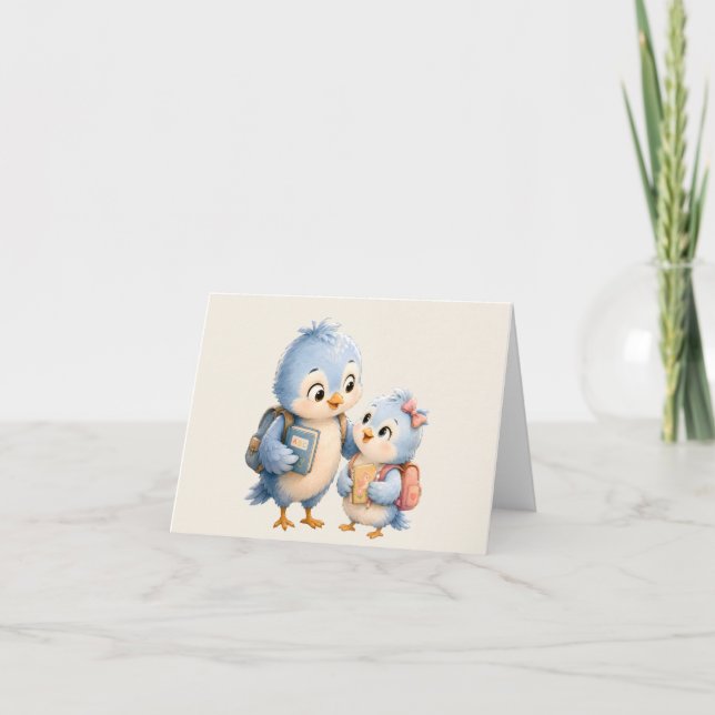 Tarjeta de agradecimiento Blue Bird (Anverso)