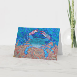 TARJETA DE AGRADECIMIENTO BLUE CRAB