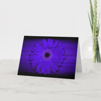 Tarjeta De Agradecimiento Blue Gerber Daisy Personalizado Blank Inside Perso