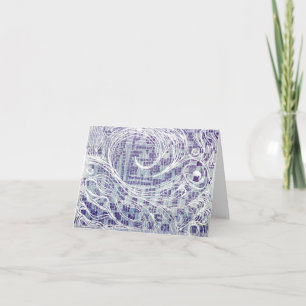 Tarjeta De Agradecimiento Blue Gracias