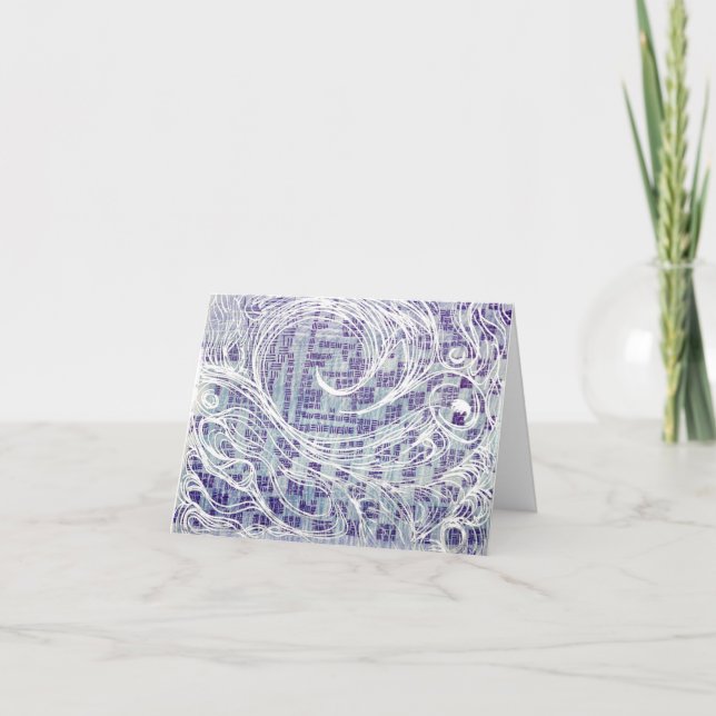 Tarjeta De Agradecimiento Blue Gracias (Anverso)