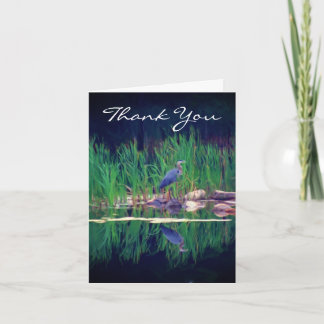 Tarjeta De Agradecimiento Blue Heron Nature Art 5000000000000000000000000000