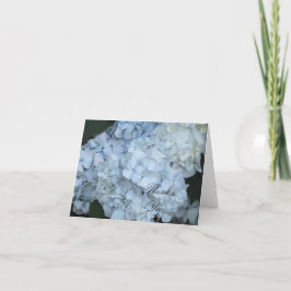 Tarjeta De Agradecimiento Blue Hydrangea Gracias