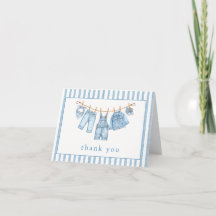 Blue Jean Baby Baby Shower Clothesline Denim
