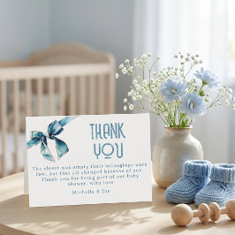 Tarjeta De Agradecimiento Blue Jean Baby Books For Baby Enclosure Card