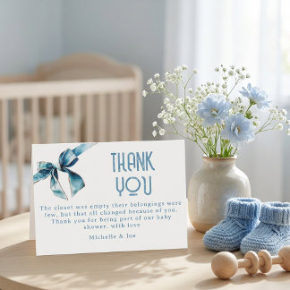 Tarjeta De Agradecimiento Blue Jean Baby Books For Baby Enclosure Card