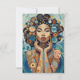 Tarjeta de agradecimiento "Blue Serenity"