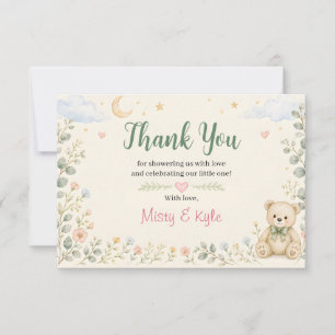 Tarjeta de agradecimiento Blue Skies & Butterflies
