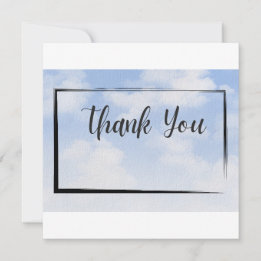 Tarjeta de agradecimiento Blue Sky – Diseño de nub