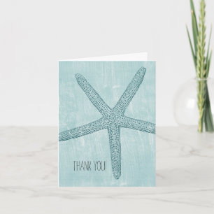 Tarjeta De Agradecimiento Blue Starfish Gracias