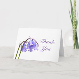 Tarjeta de agradecimiento Bluebell