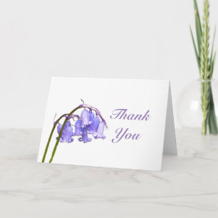 Tarjeta de agradecimiento Bluebell