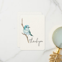 Tarjeta De Agradecimiento Bluebird en una sucursal