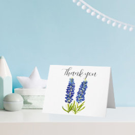 Tarjeta De Agradecimiento Bluebonnets Texas Flowers Baby Shower Gracias