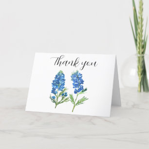 Tarjeta De Agradecimiento Bluebonnets Texas Flowers Baby Shower Gracias
