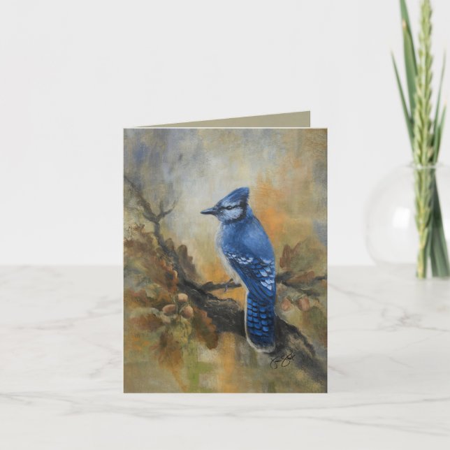 Tarjeta De Agradecimiento Bluejay "Jaybird" por Jason Street (Anverso)