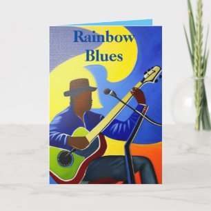 Tarjeta De Agradecimiento Blues del arcoiris