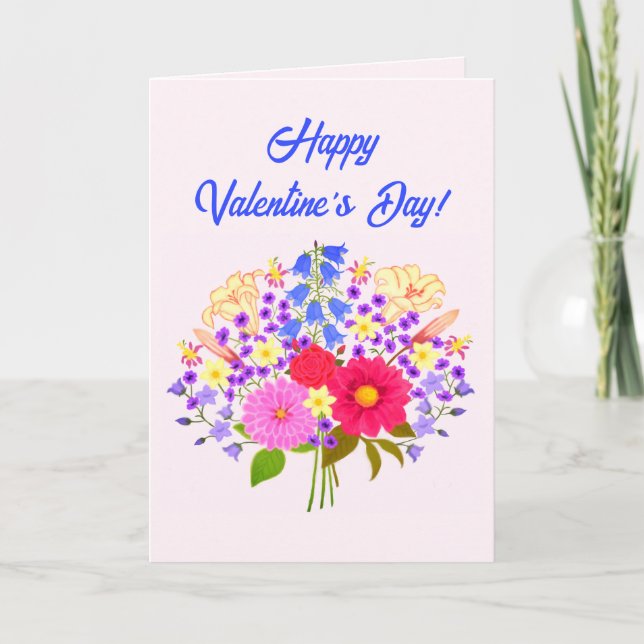 Tarjeta De Agradecimiento Blumenstrauss Valentine's Greeting Card (Anverso)