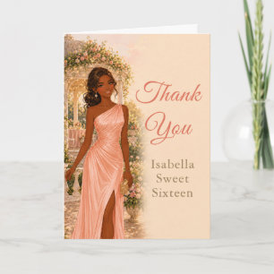 Tarjeta de agradecimiento Blush Pink Garden Sweet 